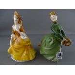 Two Royal Doulton ladies 'Grace' HN2318 and 'Sandra' HN2275