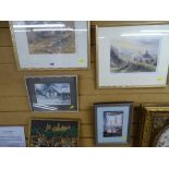 KEITH ANDREW two limited edition prints - titled 'Beach Cottage' (28/200) and 'Hope Wood' (748/850),