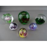 Small collection of vintage paperweights etc
