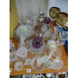Collection of ornamental glassware