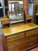 Mirrored dressing chest stamped Lamb of Manchester