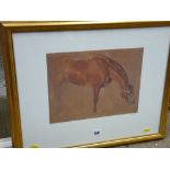 SIR EDWIN LANDSEER framed print - titled 'Study of a Horse'