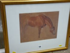 SIR EDWIN LANDSEER framed print - titled 'Study of a Horse'