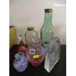 Collection of decorative ornamental glassware