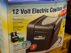 Boxed 12v electric coolbox, 40 litre