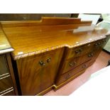 Quality reproduction breakfront sideboard with railback