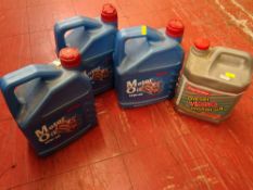 Quantity of motor oil 15w-40 etc