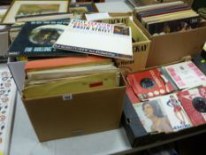 Excellent collection of various genres of vinyl records including Rolling Stones, Quincy Jones,