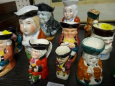 Collection of Toby jugs