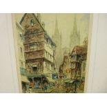 T WAGHORN & F DOBSON five coloured engravings - old city scenes