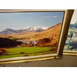 Framed photograph of Llanrwst Bridge and Tu-Hwnt I'r Bont by David O'Shea and another by the same
