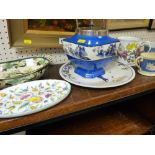 Mixed parcel of porcelain including Minton Haddon Hall, Masons Chartreuse, Wedgwood etc
