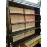 Mahogany open book rack