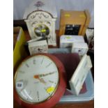 Large parcel of vintage clocks including Westclox, miscellaneous items etc