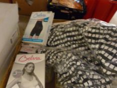 Box of boxed lady's undergarments and similar items