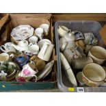 Two boxes of mixed kitchenware