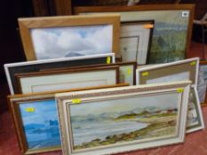Quantity of framed pictures and prints by JILL MICKLE and others
