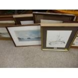 Large parcel of paintings and prints, many wildlife, KEITH ANDREW print etc
