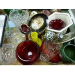 Parcel of decorative glassware, porcelain etc