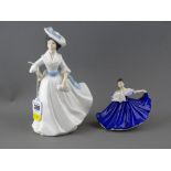 Two Doulton lady figurines 'Elaine' HN3214 and 'Margaret' HN2397