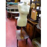 Tailor's dummy work stool
