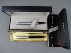 THREE SHEAFFER PENS including boxed Triumph fountain pen, boxed (with instructions) Triumph 444