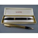 TWO SHEAFFER PENS including Imperial fountain pen & a boxed Sovereign TM fountain pen