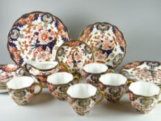 ROYAL CROWN DERBY IMARI PATTERN PART-TEA SERVICE comprising six cups & saucers, six side plates &