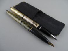 TWO SHEAFFER FOUNTAIN PENS including a Lady 904 Paisley fountain pen & a Lady Skripsert IV