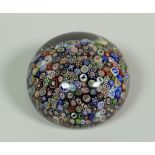 BACCARAT CLOSE PACKED MILLEFIORI PAPERWEIGHT
