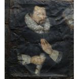 EARLY SEVENTEENTH CENTURY ENGLISH SCHOOL oil on canvas - half portrait of Sir Richard Bolton wearing