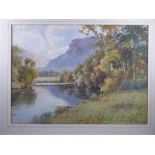 WARREN WILLIAMS ARCA watercolour - River Conwy near Betws-y-Coed, signed, 26 x 37 cms