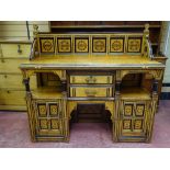 A 19th CENTURY AESTHETIC GOTHIC REFORM OAK SIDEBOARD, attributed to Charles Bevan, probably for