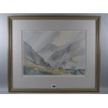 DAVID BELLAMY two limited edition prints - titled 'Llanberis Pass' (15/175) and 'Moel Famau' (18/