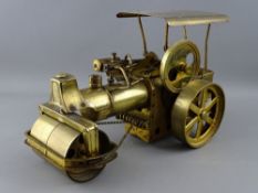A WILESCO LIVE STEAM ROAD ROLLER TRACTION ENGINE (used condition)