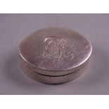 A PLAIN OVAL SILVER VINAIGRETTE, London 1798 by John Shaw