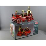 A WILESCO D305 LIVE STEAM VINTAGE FIRE ENGINE, appears unused with original box, instructions and