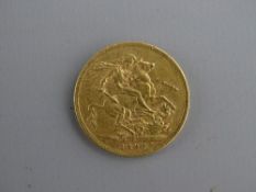 AN 1898 GOLD FULL SOVEREIGN, 8 grms