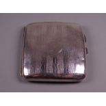 A SILVER CIGARETTE CASE, 2.7 troy ozs, Birmingham 1923 by A H Bullock