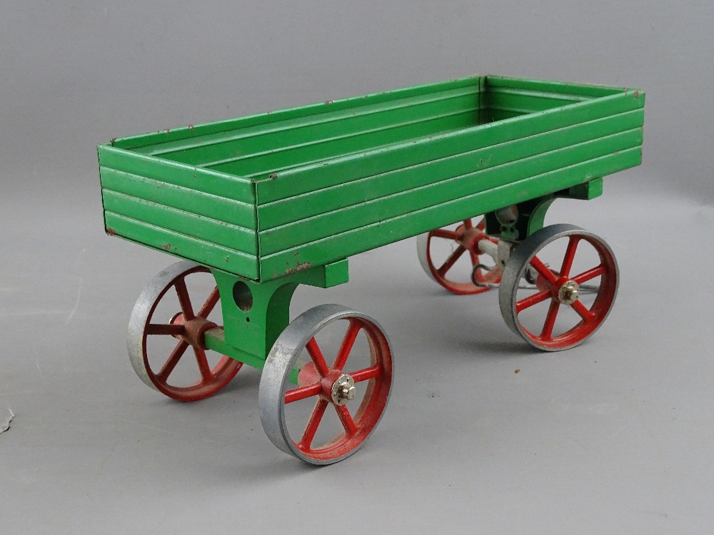 A MAMOD TE1A LIVE STEAM TRACTION ENGINE with canopy top and trailer - Bild 5 aus 5