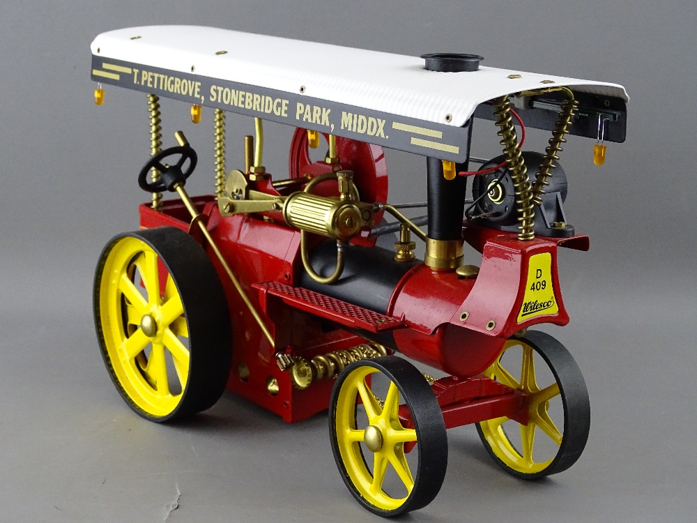 A WILESCO SHOWMAN'S LIVE STEAM TRACTION ENGINE model D409, boxed with paperwork etc, in apparently - Bild 2 aus 5