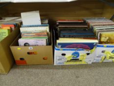 Large quantity in several boxes of LP records and box sets including Nat King Cole, Gerry & The