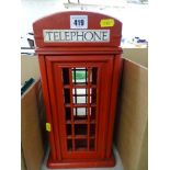 Model of a Victorian type telephone box