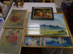 Parcel of paintings and prints etc