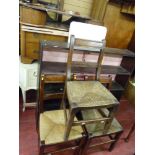 Kidney shaped French style dressing table, another dressing table, modern white leather effect