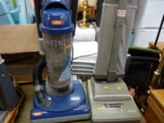 VAX Infinity 1500w upright vacuum cleaner and a vintage style Hoover vacuum cleaner E/T