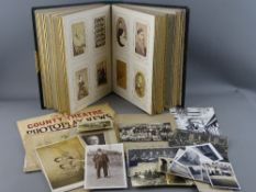 Vintage album and loose quantity of family and other photographs and ephemera