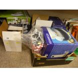 Parcel of household and kitchen items including boxed Kenwood food mixer etc