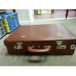 Vintage hard case suitcase by Python