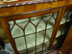 Polished wood china cabinet